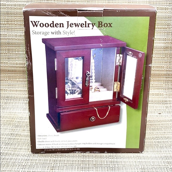 🎉HP🎉WOODEN JEWELRY BOX - Picture 6 of 7